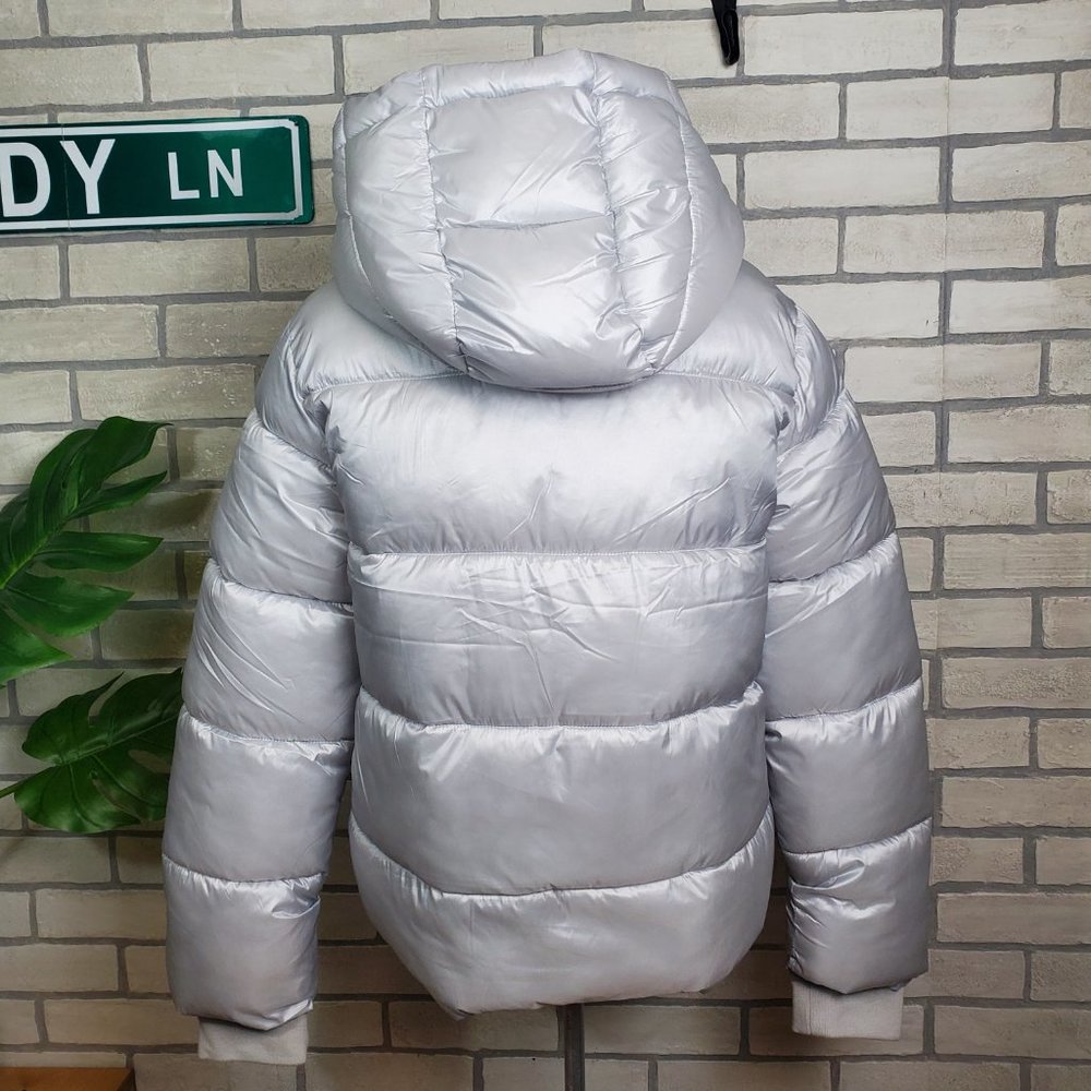 Gap Coldcontrol Max Gray/ Silver Puffer Jacket Si… - image 6